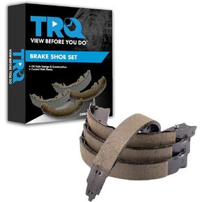TRQ Rear Parking Brake Shoe Set Compatible with 2007-2013 Acura MDX 2010-2013 ZDX 2009-2015 Honda Pilot