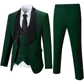 Suits for Men 3 Piece Mens Suit Slim fit Suit Blazer Jacket Vest Pants Set Prom Tuxedo for Men