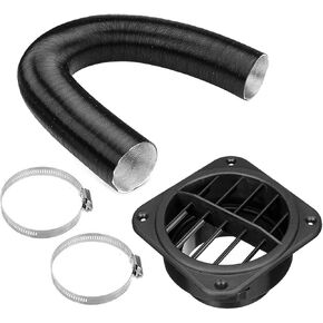 75mm Diesel Parking Heater Set, ZDHQLHJ Diesel Heater Exhaust Pipe Ducting, Car Heater Duct Warm Air Outlet Vent, For Webasto Eberspacher 2KW 5KW 8KW Diesel Parking Heater
