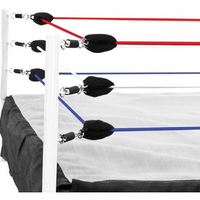Figures Toy Company Red, White & Blue Ring Ropes for Large 21.5 x 21.5 Inch Wrestling Action Figure Rings (Ropes Only)
