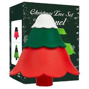 3 Sizes of Funnel Set - Foldable Silicone Funnel, Christmas Tree Kitchen Funnel Set, Food Safe, Dishwasher Safe, House Wine and Oil and Various Liquids funnels Kitchen Gadgets