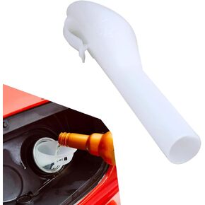 Pack-1 Ford Fuel Filler Funnel, Leak-Proof Easy-to-Operate Oil Filling Tool, Fuel Tank Funnel Tube Replacement 8U5A-17B068-EB 1782177 1833948 2050651, Compatible with Ford Models (White)