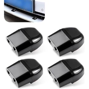 UGSHY 4 قطع Car Drive Away Deer Whistle Kit، أجهزة تحذير سلامة الحياة البرية البلاستيكية المقاومة للماء والصدأ، صافرة طرد الغزلان بالموجات فوق الصوتية، ملحقات تخييم عالمية للسفر للسيارة (أسود) in Kuwait