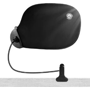 Office Cubicle Shade Desk Shade, Adjustable Cubicle Light Shield, Cubicle Shade to Block Light, Glare, and Disturbances, Portable Laptop Sun Shade for Working Outside, Office Cubicle Accessories-Black