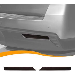 Hoolcar Rear Fog Light Trim Bezel Frame Decor Exterior Accessories Compatible with Chevrolet Suburban Tahoe GMC 2021-2024, Smoked Black, 2PCs