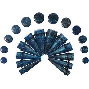 12PCS Acrylic Ear Tapers Rollers Kit Ear Gauge Stretching Kit Tunnels Tapers and Plugs Ear Gauges Expander Set Body Piercing Jewelry Spiral Tapers Gauges for Women Men 00G-3/4 10-20MM