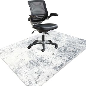 Homcomoda Abstract Chair Mat for Hardwood Floor 47"x59" Desk Chair Mat for Hardwood Floor Non Slip Desk Rug for Rolling Chair Computer Chair Mat for Carpet Floor
