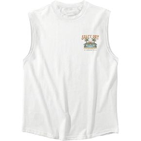 SOLY HUX Men's Letter Graphic Tank Tops Sleeveless Casual Summer Vacation Shirts