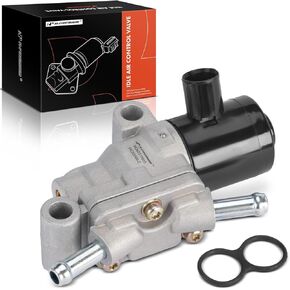 A-Premium Fuel Injection Idle Air Control Valve Compatible with Honda Accord 1990-1993, Prelude 1992-1996, 2.2L 2.3L, Auxiliary Air Valve, Replace# 36450PT3A01