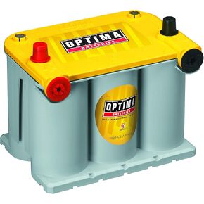 OPTIMA Batteries High Performance D75/25 YellowTop Dual Purpose Sealed AGM Car, Truck and SUV Battery, 620 CCA, Dual Terminal, Maintenance Free, Versitile Mounting