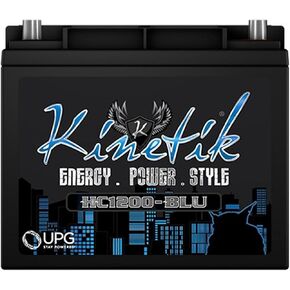 Kinetik (HC1200-BLU) 1200 Watt 12V High Current AGM Car Audio Power Cell - Battery