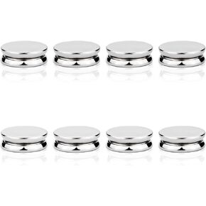 8pcs Hijab Magnetic Pins, 0.55 Inch Strong Magnetic Hijab Pins Multi-Purpose Colorful Magnetic Scarf Clip Magnetic Clasp Pinless Brooch Clip for Women Girls Clothes