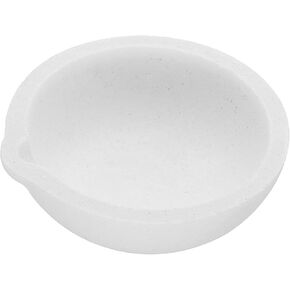 PATIKIL Small Melting Ceramic Crucible Bowl Dish, 500g Ceramic Quartz Crucibles Dish Pot for Refining Casting Metal Gold Silver Copper Brass Alloy Beading Jewelry