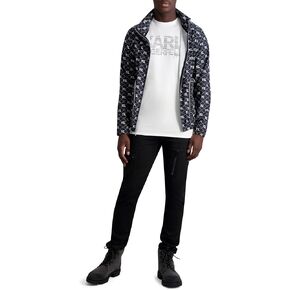 KARL LAGERFELD Men's Bomber Satin Jacket