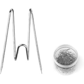 LUTER 60pcs Fabric Panel Wall Hooks, Cubicle Hooks for Fabric Walls with Clear Storage Box Cubicle Hooks Fabric Panel Wall Hooks for School Office Home Hanging Accessories