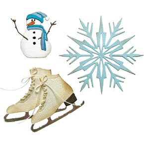 Sizzix Thinlits Die Set - 2024 Tim Holtz Vault Winter Wishes - 10 Dies - #666717