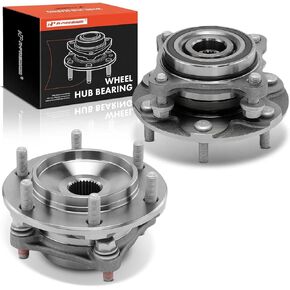 A-Premium 2 x Front Wheel Bearing and Hub Assembly Compatible with Toyota Tacoma 05-21, 4Runner 03-21, FJ Cruiser 07-14, Lexus GX460 10-21, GX470 03-09, with 6-Lug & 4WD