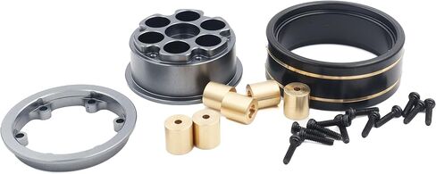 1.0'' Beadlock Wheel Rim Hex 7mm with 6PCS Brass Block Adjustable Weight for 1/24 1/18 RC Crawler SCX24 AX24 FCX24 FCX18(Titanium) in Saudi Arabia