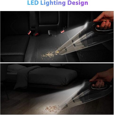 مكنسة كهربائية للسيارة تعمل باللمس العميق عالية الطاقة يده فراغ LED 12 فولت سيارة فراغ اكسسوارات السيارات طقم تنظيف للسيارة الداخلية 16 قدم كابل in Kuwait