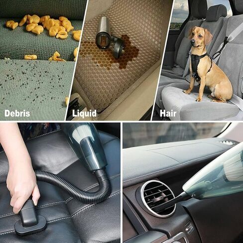 مكنسة كهربائية للسيارة تعمل باللمس العميق عالية الطاقة يده فراغ LED 12 فولت سيارة فراغ اكسسوارات السيارات طقم تنظيف للسيارة الداخلية 16 قدم كابل in Kuwait