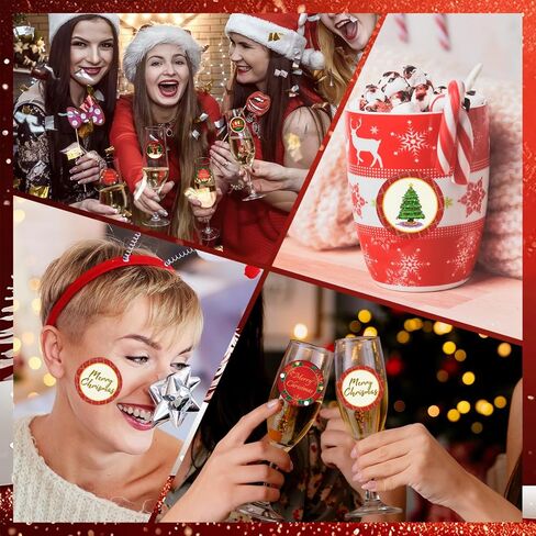 500PCS Christmas Stickers for Envelope,1.5" Round Merry Christmas Roll Stickers Labels,8 Designs Holiday Envelope Stickers Xmas Tag Seal for Envelope Box, Card Gift,Party Supplies in Saudi Arabia