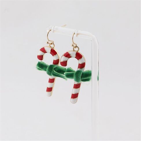 MALOYANVE Christmas Earrings for Women Girls Christmas Trees Bow Snowflake Bells Elk Candy Drop Dangle Earrings Holiday Stud Earrings with Xmas Organza Party Jewelry Gifts in Saudi Arabia
