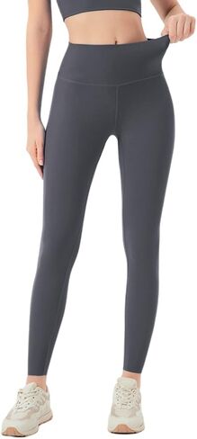 Yoga Pants Workout High Waisted Leggings for Women, Seamless Scrunch Tights, Tummy Control, Soft Cream Feeling in Saudi Arabia