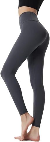 Yoga Pants Workout High Waisted Leggings for Women, Seamless Scrunch Tights, Tummy Control, Soft Cream Feeling in Saudi Arabia