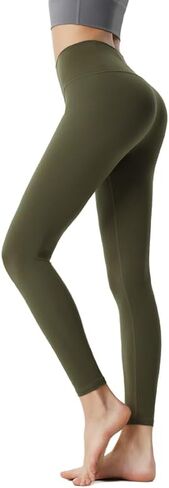 Yoga Pants Workout High Waisted Leggings for Women, Seamless Scrunch Tights, Tummy Control, Soft Cream Feeling in Saudi Arabia