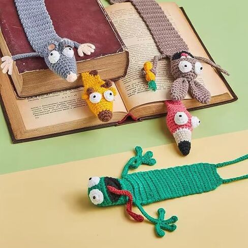 2 Pieces Cute Bookmarks for Book Lovers Bookmarks, Cute Mouse Molded Bookmarks, Birthday Christmas Gift (Yellow Giraffe) in Saudi Arabia