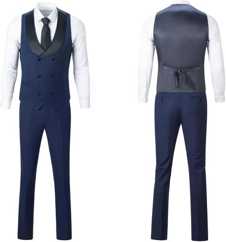 Suits for Men 3 Piece Mens Suit Slim fit Suit Blazer Jacket Vest Pants Set Prom Tuxedo for Men in Saudi Arabia