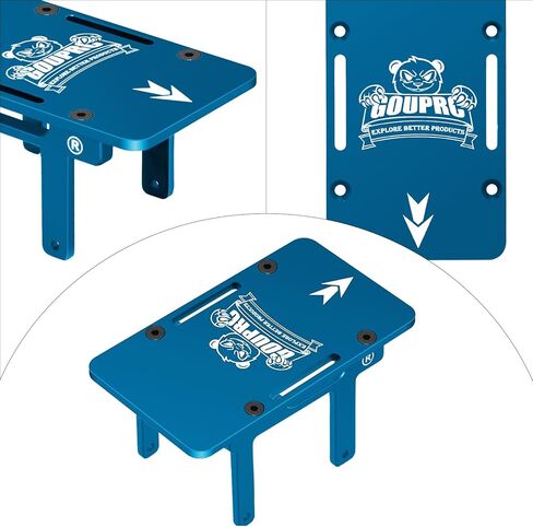 دعامة توسيع GOUPRC لتخزين مستقبل بطارية ESC من الألومنيوم باستخدام الحاسب الآلي لترقيات سيارة TRX4M 1/18 RC (أزرق) in Kuwait