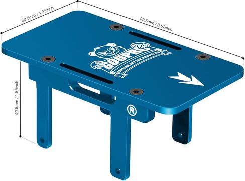 دعامة توسيع GOUPRC لتخزين مستقبل بطارية ESC من الألومنيوم باستخدام الحاسب الآلي لترقيات سيارة TRX4M 1/18 RC (أزرق) in Kuwait