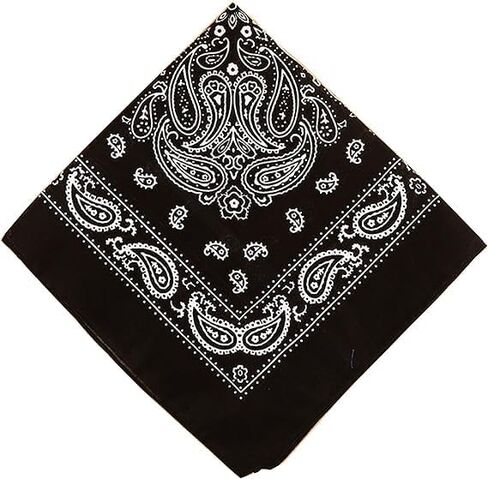 للجنسين رعاة البقر بيزلي باندانا الغربية راعية البقر-Headwarps خفيفة الوزن قناع الوجه مربع وشاح معصمه 22 × 22 بوصة in Kuwait