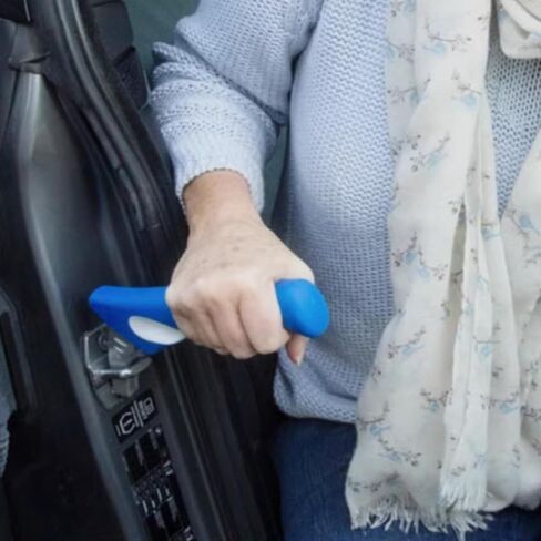 Portable Vehicle Support Handle Car Door Assist Bar Latch Assist Grab Auto Cane with Window Breaker eat Belt Cutter for Adults Seniors, Car Door Grip and Emergency Safety Tools in Saudi Arabia