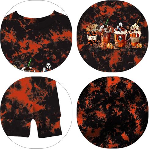 Halloween Shirt For Women Horror Movie Sweatshirt Halloween Skull Tee Tops in Saudi Arabia