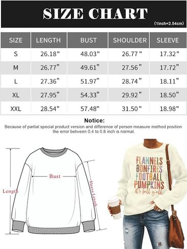 UNIQUEONE Thanksgiving Sweatshirt Women Football Sweater: Flannels Bonfires Football Pumpkin Tops Fall Pumpkin Pullover in Saudi Arabia