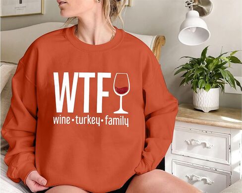 UNIQUEONE Thanksgiving Sweatshirt Women Football Sweater: Flannels Bonfires Football Pumpkin Tops Fall Pumpkin Pullover in Saudi Arabia