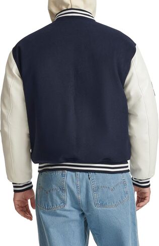Champion Mens Letterman Varsity Bomber Jacket With Patches in Saudi Arabia