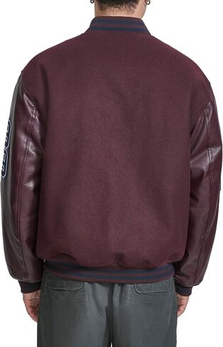 Champion Mens Letterman Varsity Bomber Jacket With Patches in Saudi Arabia