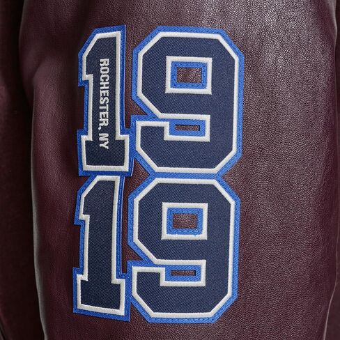 Champion Mens Letterman Varsity Bomber Jacket With Patches in Saudi Arabia