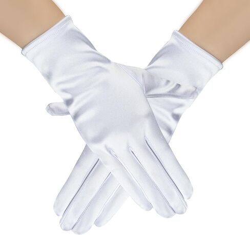 Lace Gloves Women Tea Party Black Gloves White Mesh Sheer Evening Gloves Halloween Wedding Opera Cosplay Costume in Saudi Arabia