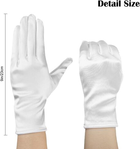 Lace Gloves Women Tea Party Black Gloves White Mesh Sheer Evening Gloves Halloween Wedding Opera Cosplay Costume in Saudi Arabia