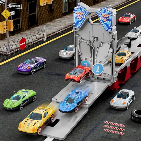 iHaHa 78 inches Transport Truck with 24pcs Die-Cast Cars Toys, Cars Toddler Toys Gifts for 2 3 4 5 6 7 Years Old Boys Girls Kids, Boys Toys Age 3-5 4-7 in Saudi Arabia