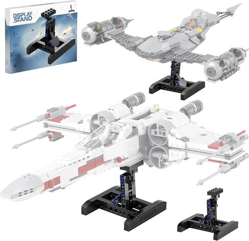 حامل لمجموعات بناء Lego X-Wing Fighter 75301، شاشة عرض لـ Lego TIE Bomber 75347، دعامة متعددة الوظائف لمقاتلة Lego Mando N-1 75325 (عبوة واحدة) in Saudi Arabia