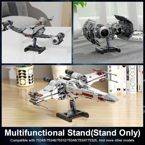 حامل لمجموعات بناء Lego X-Wing Fighter 75301، شاشة عرض لـ Lego TIE Bomber 75347، دعامة متعددة الوظائف لمقاتلة Lego Mando N-1 75325 (عبوة واحدة) in Saudi Arabia