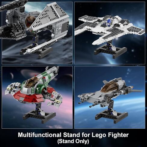 حامل لمجموعات بناء Lego X-Wing Fighter 75301، شاشة عرض لـ Lego TIE Bomber 75347، دعامة متعددة الوظائف لمقاتلة Lego Mando N-1 75325 (عبوة واحدة) in Saudi Arabia