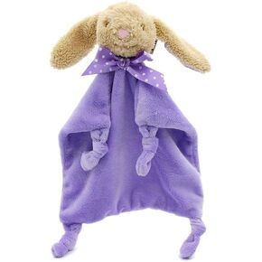 Bunny Baby Security Blankets for Babies Boys and Girls, Soft Loveys for Baby Girls, 10" Bunny Baby Stuff Snuggle Toy Lovie, Baby Girl Gifts for Infant and Toddler, Blue Bunny