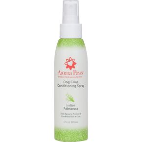 Aroma Paws Scented Dog Coat Spray – Cleansing, Conditioning, Moisturizing – Toxin Free, Healthy Ingredients – Aromatic Grooming Puppy Spray – Loosens Knots, Tangles – 4.5 Oz, Palmarosa
