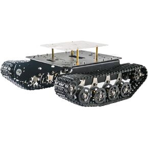 طقم هيكل سيارة روبوت ذكي ممتص للصدمات احترافي لاردوينو/فطيرة التوت/ميكوبت، مركبة ممتصة للتعليق مجنزرة للتحكم عن بعد مع محركين للتشفير بتيار مستمر in Kuwait